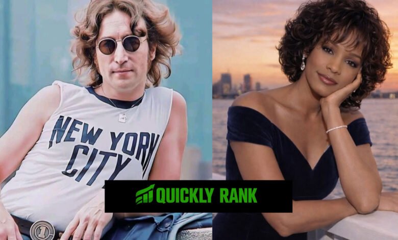 John Lennon and Whitney Houston