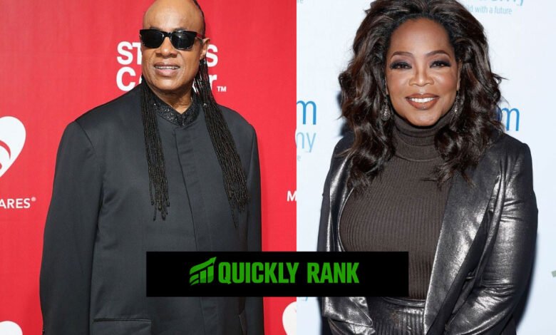 Stevie Wonder and Oprah Winfrey