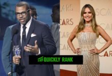 Jordan Peele and Heidi Klum