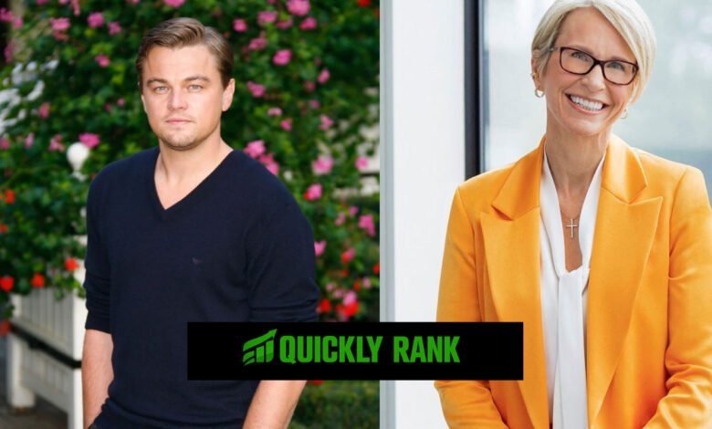 Leonardo DiCaprio and Emma Walmsley