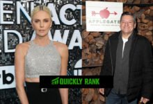 Charlize Theron and Ted Sarandos